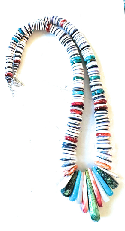 Santo Domingo Multi Stone Beaded Necklace