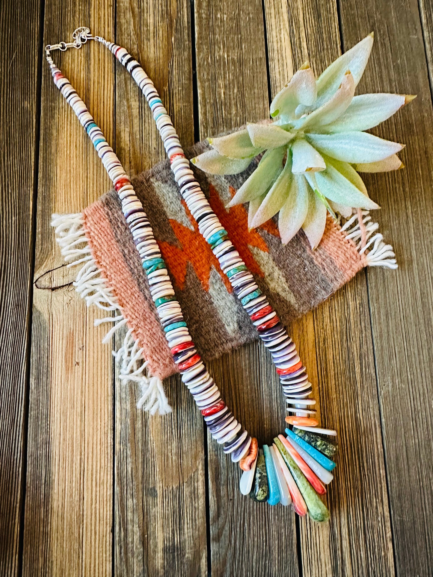 Santo Domingo Multi Stone Beaded Necklace